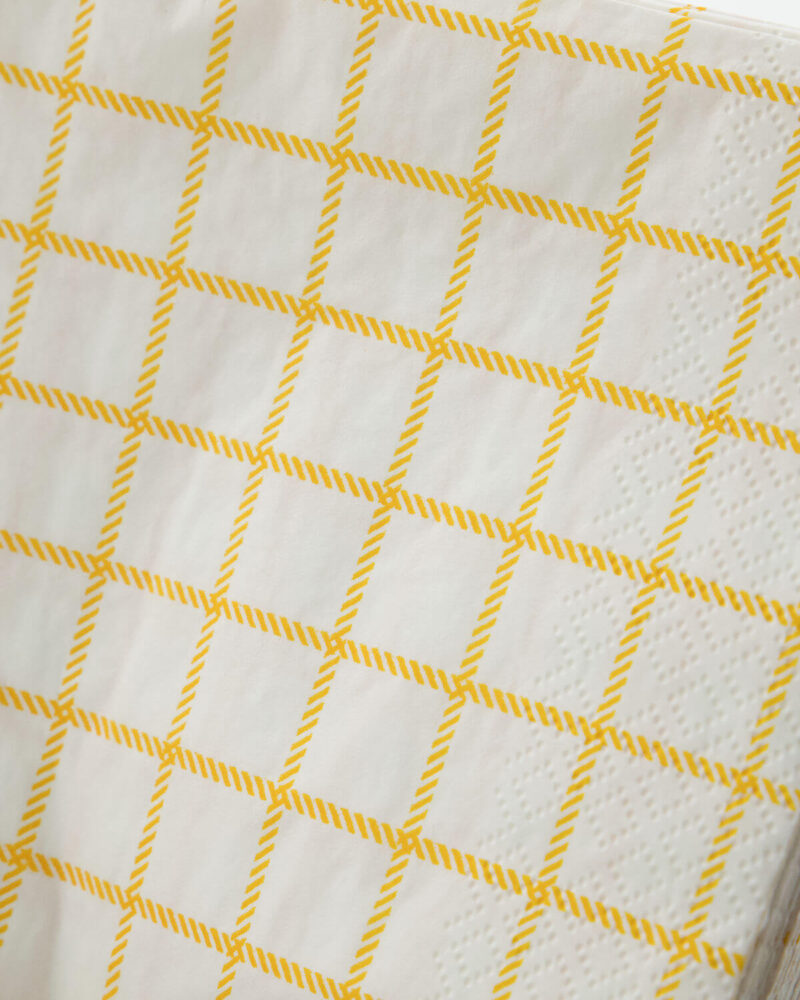 CHECK - servíettur, gular - Image 3