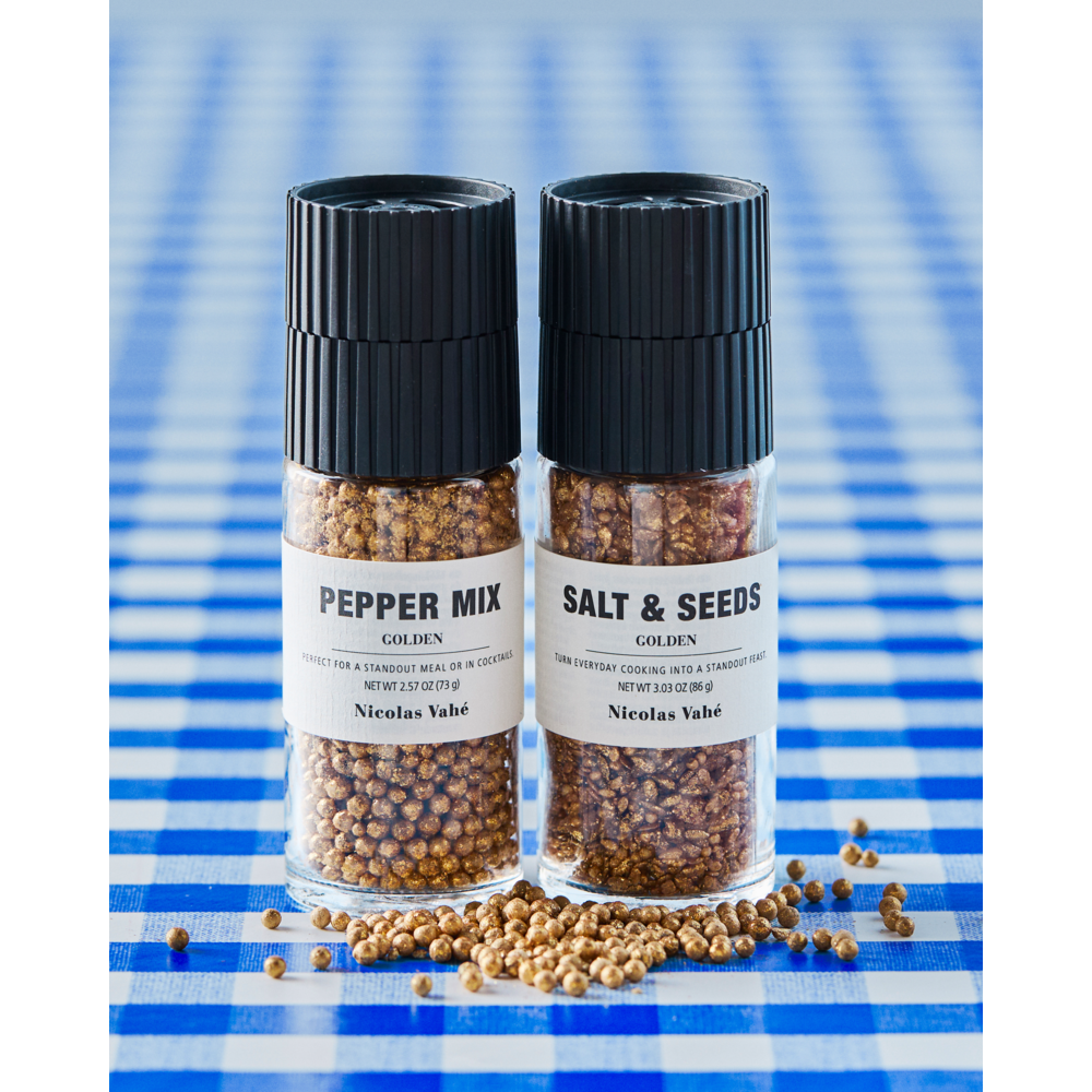 Gjafasett Gull piparmix&gull salt-seeds