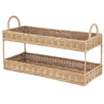 Bakki á 2 hæðum, rattan