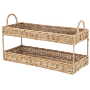 Bakki á 2 hæðum, rattan