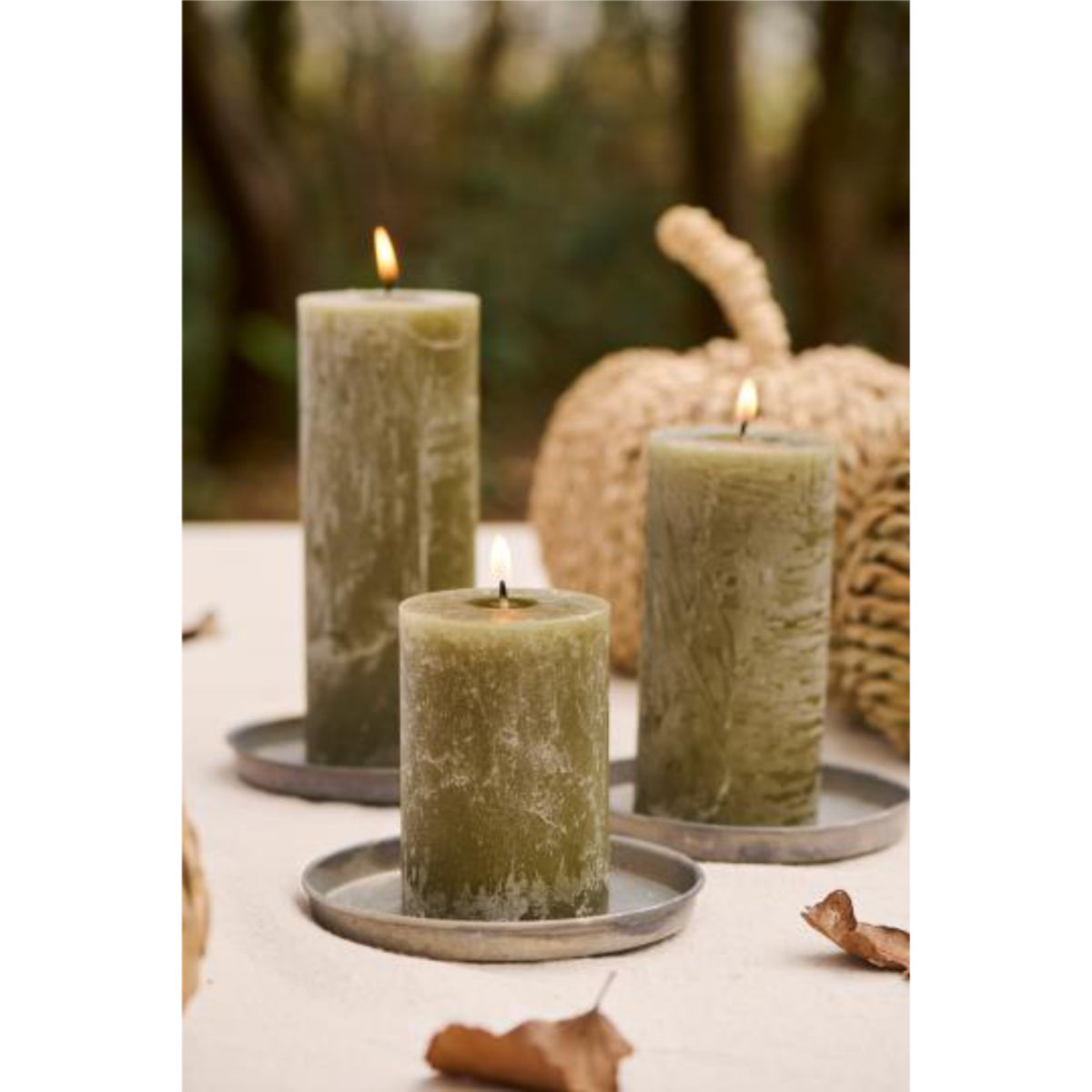 RUSTIC - Kubbakerti, olive green 10x6.8cm - Image 2