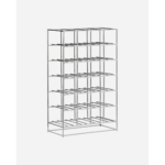 Vínrekki f/ 24 flöskur, silfur