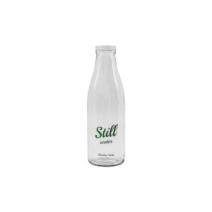 Glerflöskur fyrir sóda og vatn, 1L