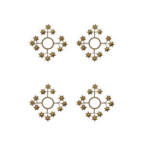STAR - Kertaskraut, brass 4stk