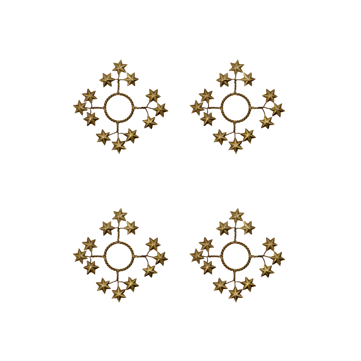STAR - Kertaskraut, brass 4stk