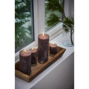RUSTIC - Kubbakerti, chocolate 25x9.6cm