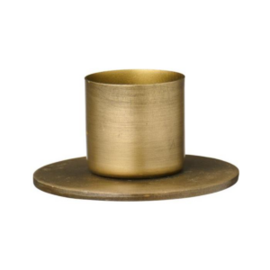 Kertastjaki f 3,8cm kerti, brass