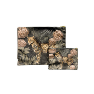 Floral Leopard - Snyrtitaska og veski