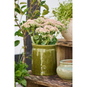 Pottur/krukka - mosa grænt, 17cm