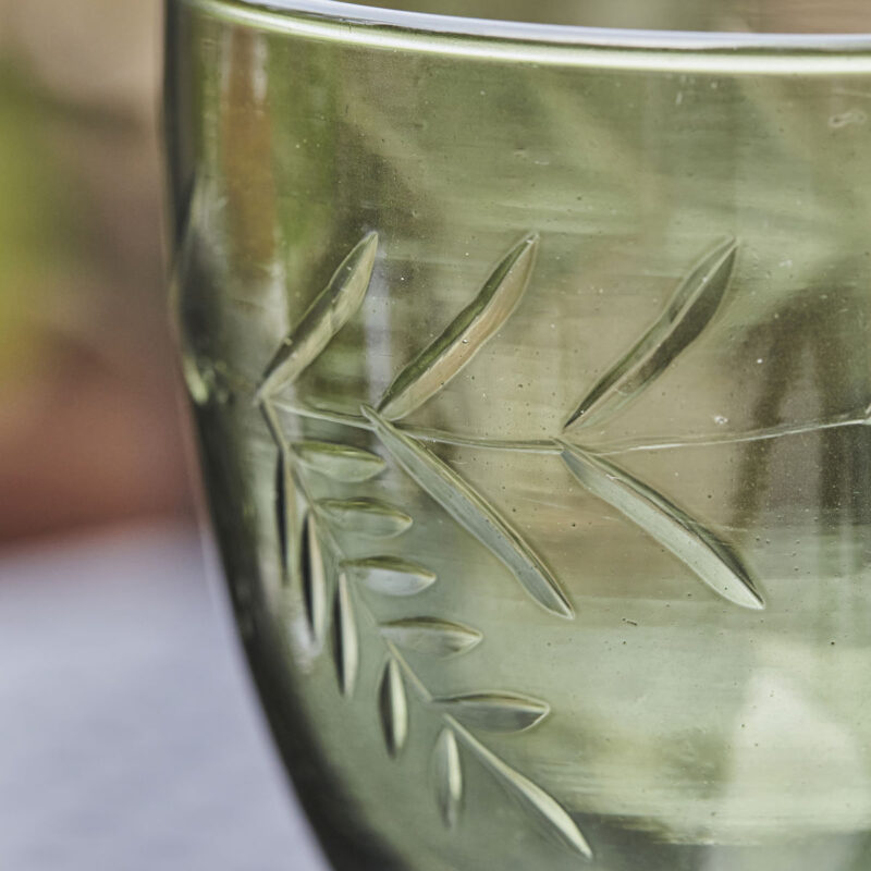 VINTAGE - Hvítvínsglas, grænt - Image 3