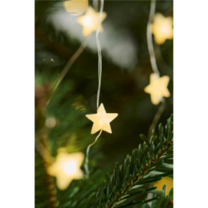 Wire string lights 40stars m/timer 420cm