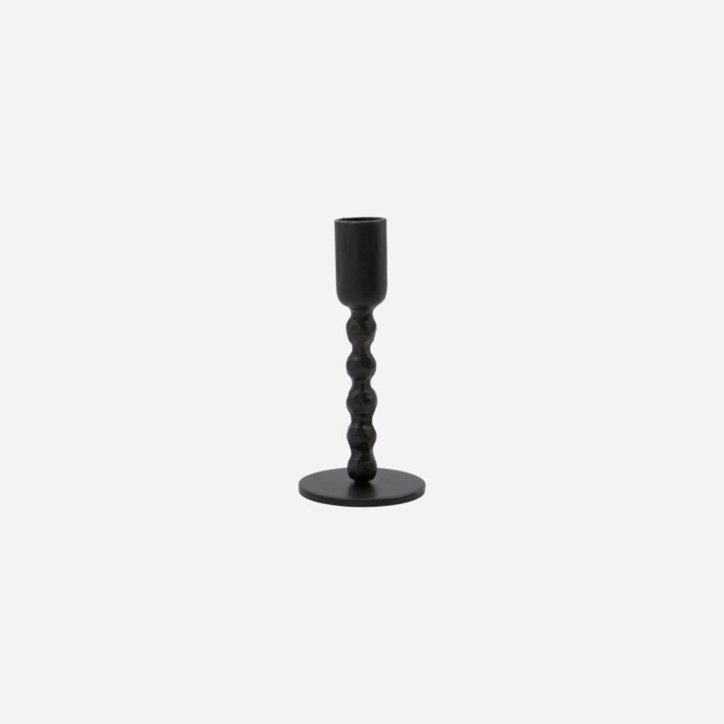 MALA - kertastjaki, svartur 13cm