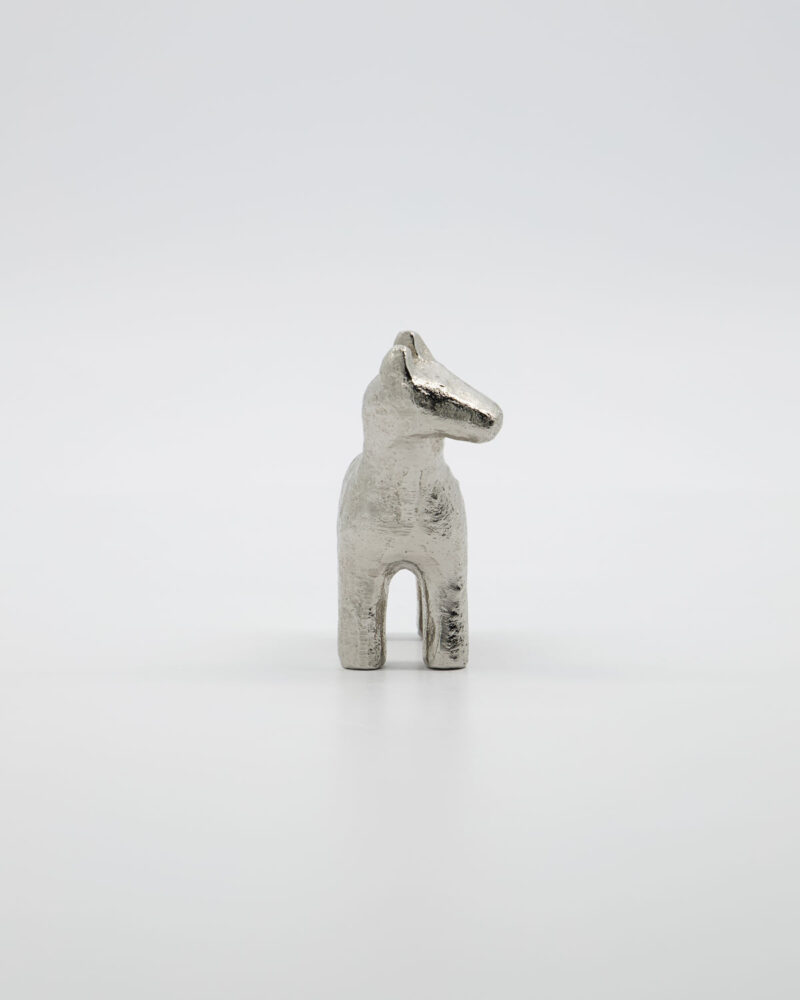 Kertastjaki Horse antique silfur h:7,5cm - Image 7