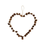 heart of cones, w/ jute string 30cm