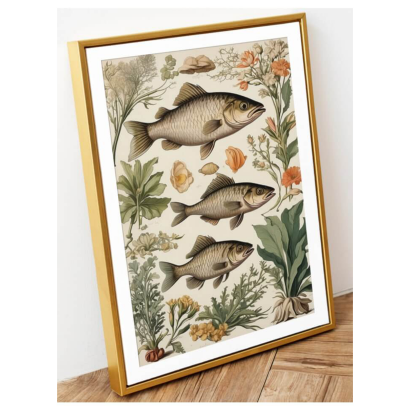 Mynd - Vivid Fish 30x40cm - Image 2