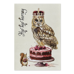 Kort - Hipp hip hurray king owl