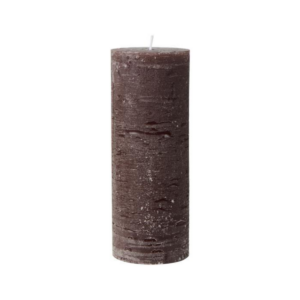 RUSTIC - Kubbakerti, chocolate d:6,8cm, h:18cm