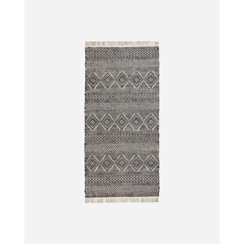 ETHNIC - Motta, svört/hvít 200x90cm