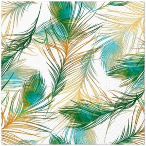 Servíettur - Feather, 20stk