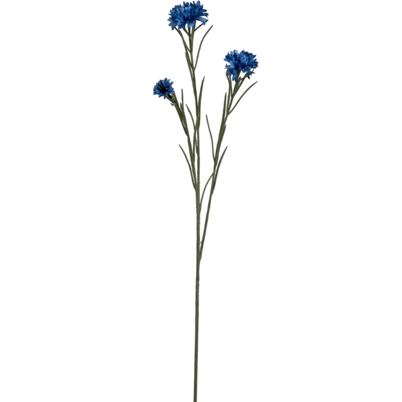 Kornblómavöndur - blár, h: 66cm