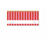 A. Journal - Fabrique Deskplanner, Stripes Pink Red