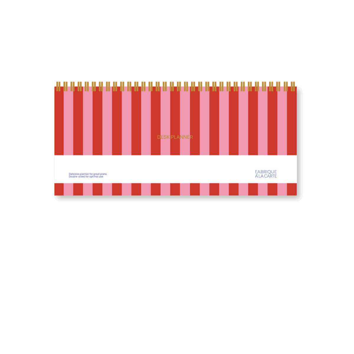 A. Journal - Fabrique Deskplanner, Stripes Pink Red