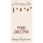 Servíettur - Merry Christmas, 16stk