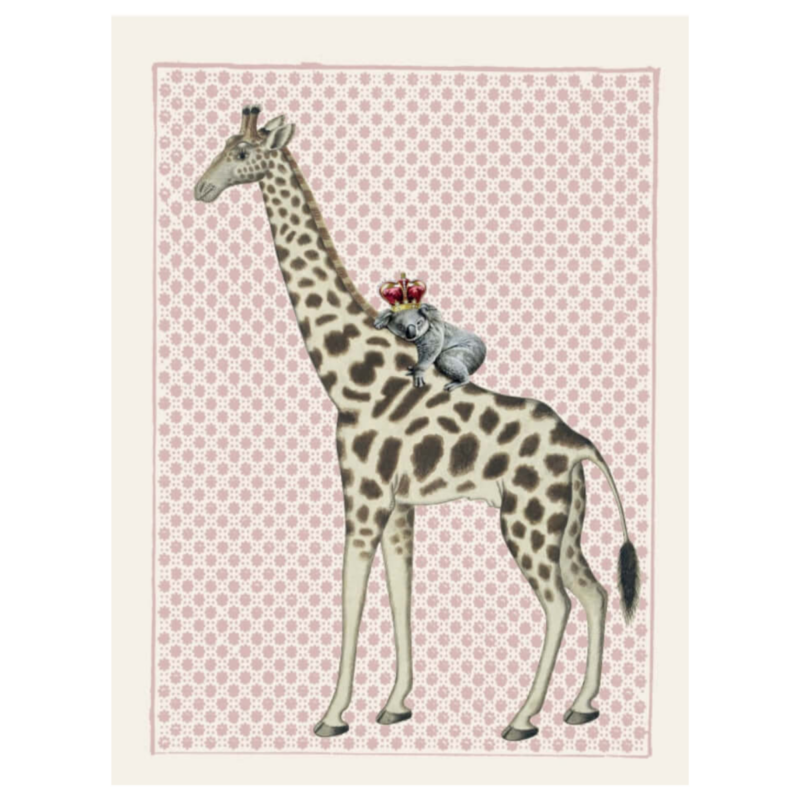 Mynd  - Giraffe, 20x25cm