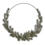 GIANT - krans m/greni og LED, 65cm