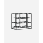 Vínrekki f/ 12 flöskur, svart