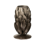 Cone járnkertastjaki, silfur - f/ 2.2cm