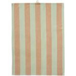 LINUS - Viskustykki, brún/grænt