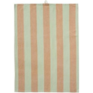 LINUS - Viskustykki, brún/grænt