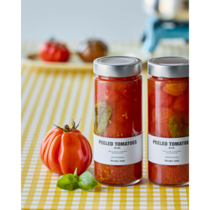 Peeled tomatar, Basil 530g