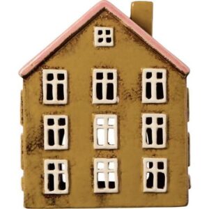 NYHAVN - Kertahús, brúnt m/ bleiku þaki