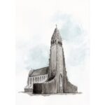 Kort/mynd - Hallgrímskirkja A5