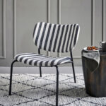 LONGA - hægindastóll, röndóttur