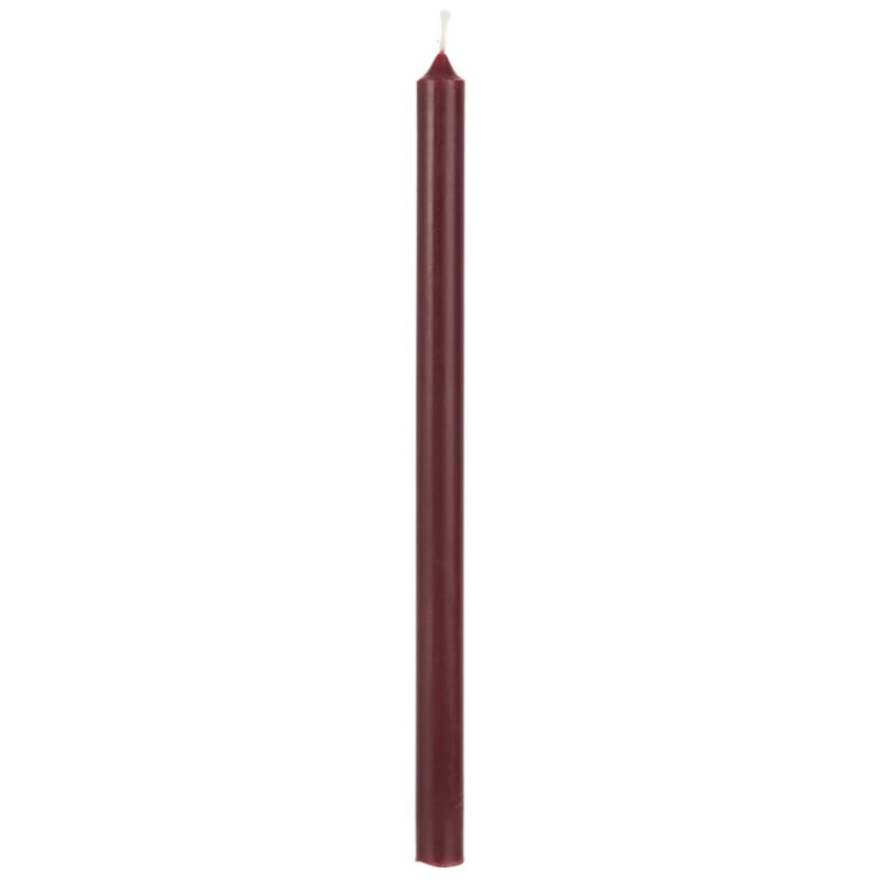Mjótt kerti - Dökk rautt, 20cm