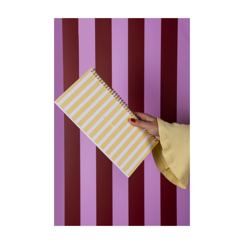A. Journal - Deskplanner, stripes Yellow - Image 4