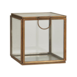 Glerbox m/loki - brass, 10.3cm