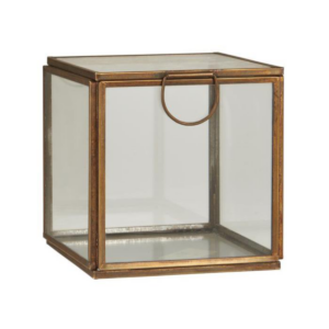Glerbox m/loki - brass, 10.3cm