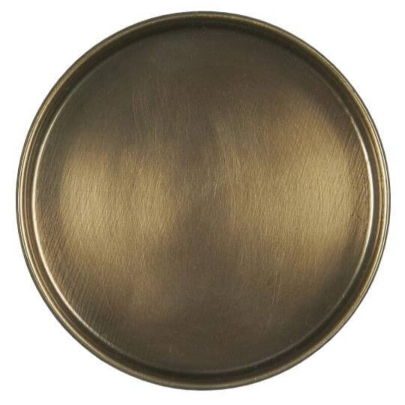 Kertabakki m/kanti - 1x8cm, brass