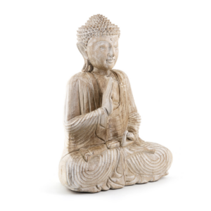 Bleached meditation Buddha 40x20x50cm