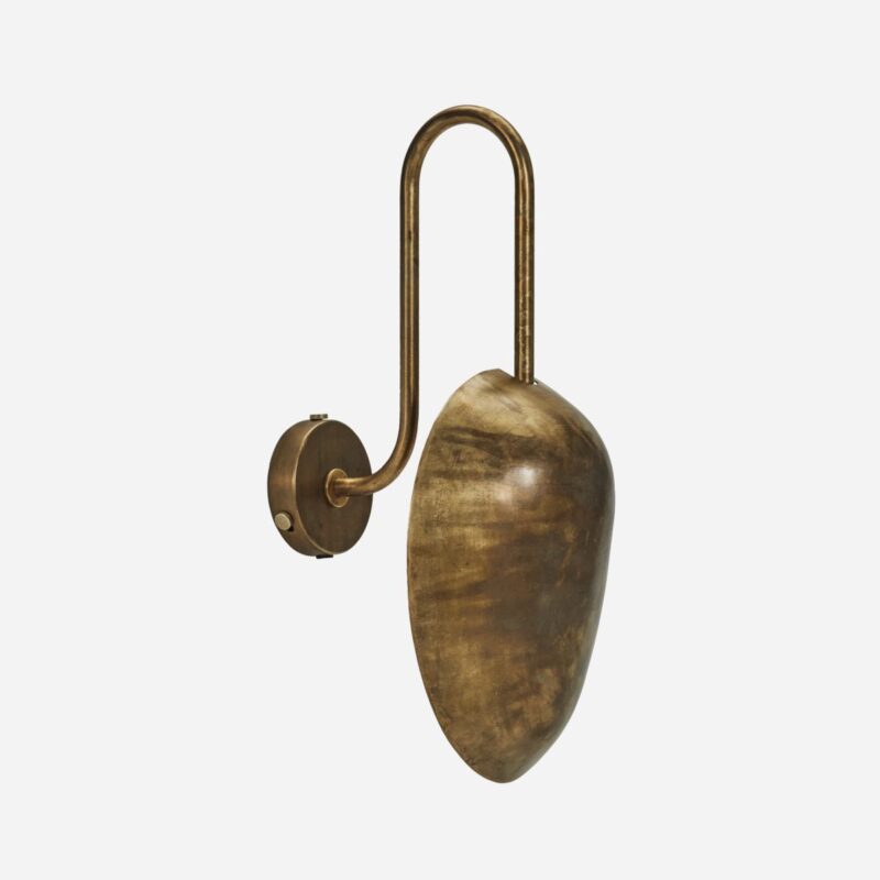 SWAN - veggljós, antik brass