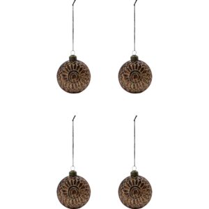 CIRCULO - Jólakúlur, brúnar