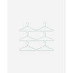 WIRE - Herðatré, græn 6stk