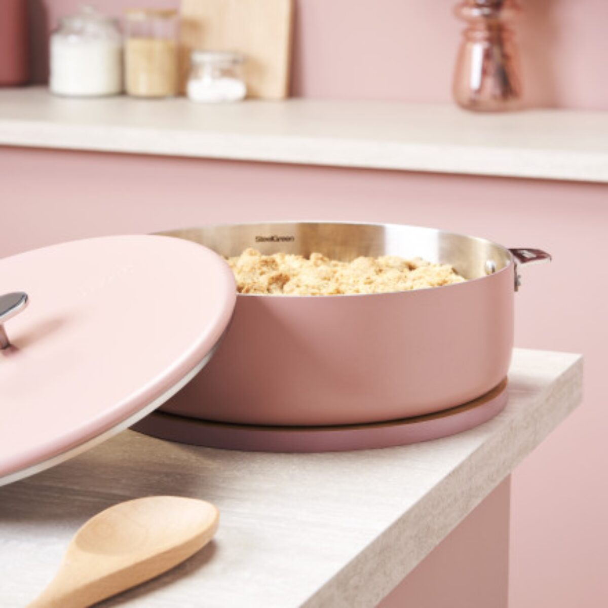 COOKUT - Djúp panna, 28cm bleik - Image 3