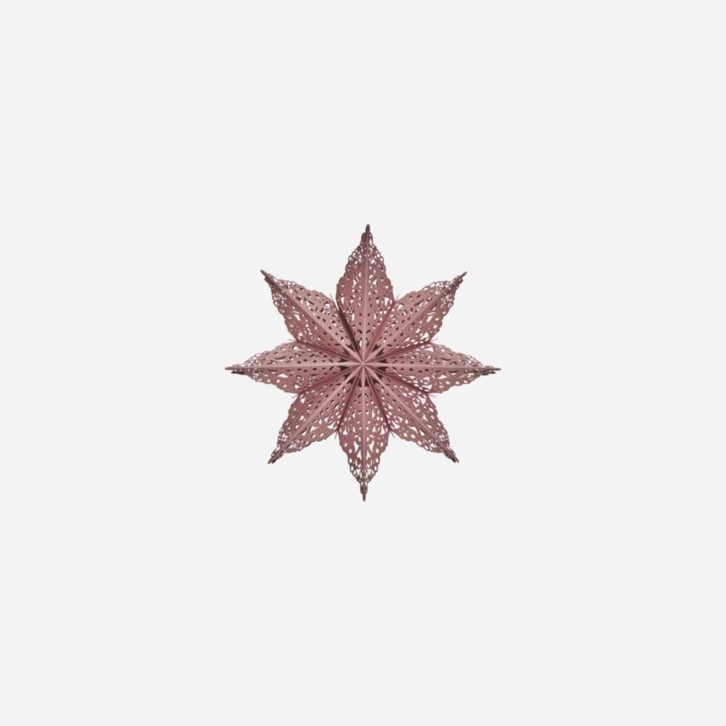 CLIP - Pappastjarna, dusty rose 40cm