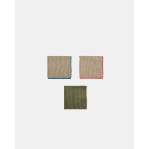 Microfiber borðtuskur, 3stk olive/clay