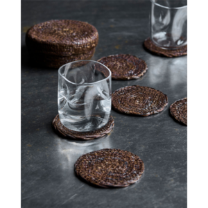 COASTER - Glasamottur, Chocolate, 6stk